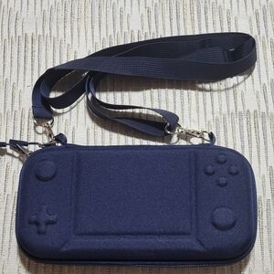 Navy Blue Portable Gaming Console Case Little Nintedo Switch.